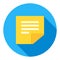 Business Memo Flat Icon Modern Style, Sticky notes