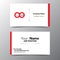 Business name card template vector illustration eps 10