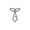 Business necktie line icon