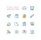 Business, Office - Thin Single Line Icons Set