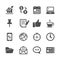 Business and office work icon set, vector eps10