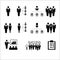 Business organization icons vector