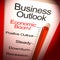 Business outlook to the future of a successful business - 3d illustration