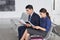 Business People in Airports Waiting Area