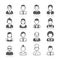 Business people avatar icons.