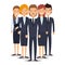 business people characters icon