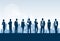 Business People Group Silhouette, Businesspeople