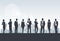 Business People Group Silhouette, Businesspeople