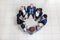 Business People Group Standing In Circle Top Angle View, Businesspeople