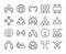 Business people icon. Business people line icon set. Editable stroke, 64x64 Pixel perfect.