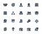 Business and People Icon Set in Glyph Style