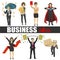 Business people idea set characters