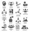 Business people management icons