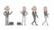 Business people poses action character vector design no37