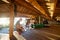 Business People Preparing Food In Shed At Forest