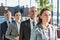 Business people queueing for check in airport