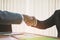 Business people shake hands to demonstrate success in business