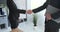 Business people shaking hands at office