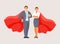 Business people superheroes