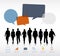 Business People Technology Communication Speech Bubbles Concept