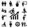 Business persons icons