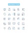 Business plan vector line icons set. Business, Plan, Strategy, Financing, Proposal, Start-up, Objectives illustration