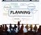 Business planning process diagram chart Concept