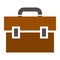 Business portfolio illustration, office suitcase - Briefcase icon.