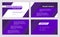 Business presentation design 4 dark purple slides template. Project details