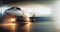Business private jet airplane parked at terminal and ready to flight. Luxury tourism and business travel transportation