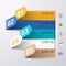 Business process abstract infographics template