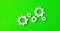 Business process and workflow automation - Gears on green background