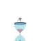 Business project deadline vector concept with businessman racing against clock, hourglass. Symbol of stress, being under