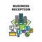 Business Reception Office Vector Concept Color