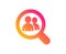 Business recruitment icon. Search employees. Vector