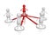 Business Relationship Structure Concept 3d People Team Group