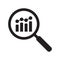 Business research icon. View financial analytics or metrics research line art vector icon for finance apps and websites