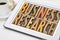 Business research word abstract in wood type