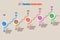 Business road map timeline infographic with 5 steps circle, Vector Illustration