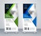 Business rollup vertical standee geometric banner