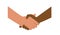 Business shaking hands vector, symbol of success deal, happy partnership.
