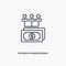 Business shareholders outline icon. Simple linear element illustration. Isolated line business shareholders icon on white