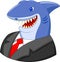 Business shark cartoon