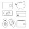 Business - Simple Vector Outline Money Icons