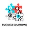 Business solutions icon, for graphic and web design