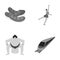 Business, sport, Tourism and other monochrome icon in cartoon style.road, train, people icons in set collection.