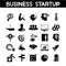 Business startup icons