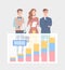 Business Statistics Analytics by Experts Vector