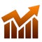 Business statistics graphic icon