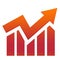 Business statistics graphic icon